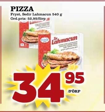 Supergrossen Pizza erbjuda