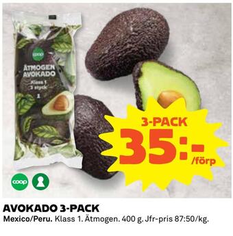 Coop Extra Avokado 3-pack erbjuda