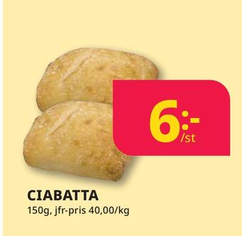 Tempo Ciabatta erbjuda