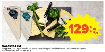 Coop Extra Vällagrad ost erbjuda