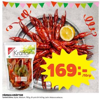 Coop Extra Färska kräftor erbjuda