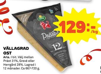 Coop Forum Vällagrad ost erbjuda