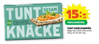 Coop Forum Tunt knäckebröd erbjuda