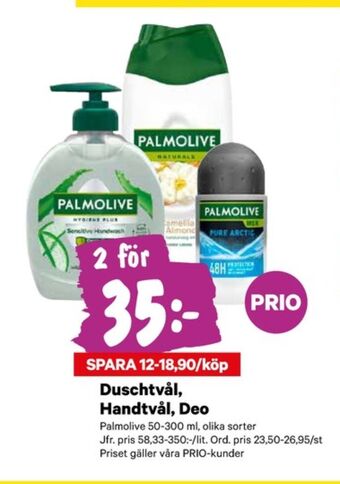 City Gross Palmolive deodorant roll-on erbjuda