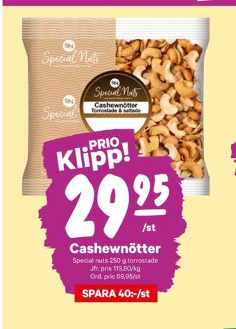 City Gross Special nuts cashewnötter erbjuda