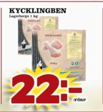 Matdax Lagerbergs kycklingben erbjuda
