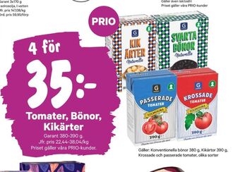 City Gross Garant bönor erbjuda