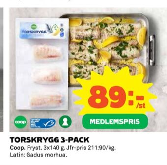 Coop Coop torskfilé erbjuda