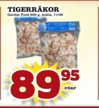 Matdax Garden food tigerräkor erbjuda