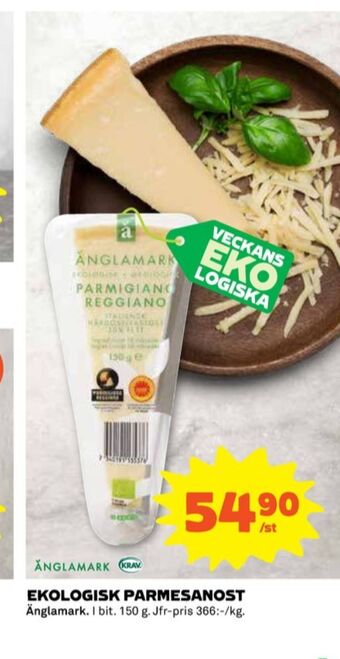 Coop Änglamark parmigiano reggiano erbjuda