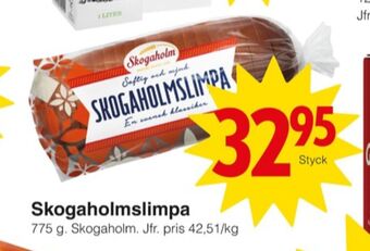 Matöppet Skogaholmslimpa erbjuda