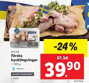 Lidl GYLLDA Färska kycklingvingar erbjuda