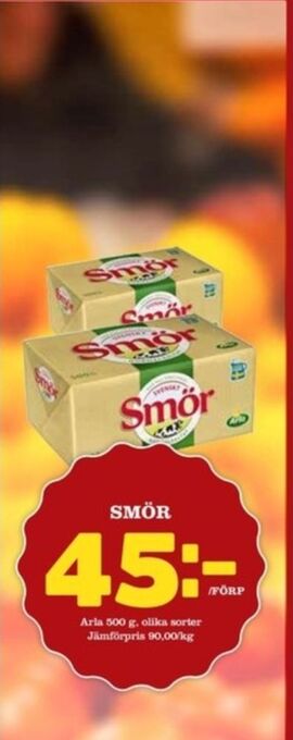 Matdax Svenskt smör erbjuda