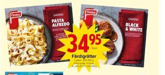 Matöppet Findus färdigrätter erbjuda