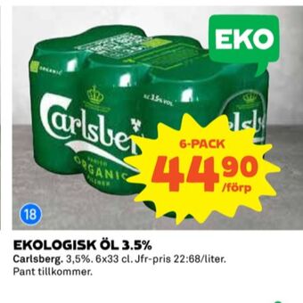 Coop Carlsberg öl erbjuda