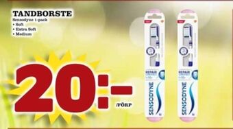 Matdax Sensodyne tandborste erbjuda