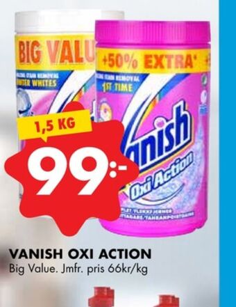 ÖoB Vanish oxi action fläckborttagning erbjuda