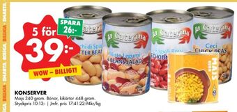 ÖoB La caterina bönor erbjuda