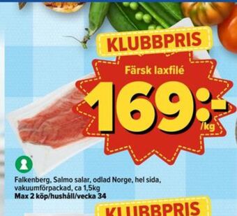 Östenssons Falkenberg seafood laxfilé erbjuda