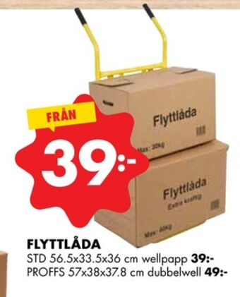 ÖoB Landora flyttlådor erbjuda