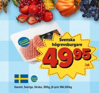 Östenssons Garant hamburgare erbjuda