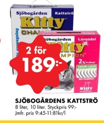 ÖoB Sjöbogården kattsand erbjuda