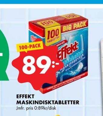 ÖoB Effekt diskmaskintabs erbjuda