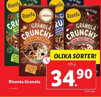 Lidl Risenta Granola erbjuda