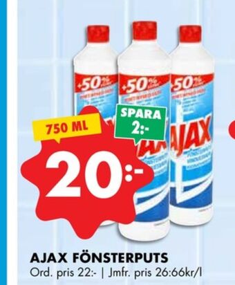 ÖoB Ajax fönsterputs erbjuda