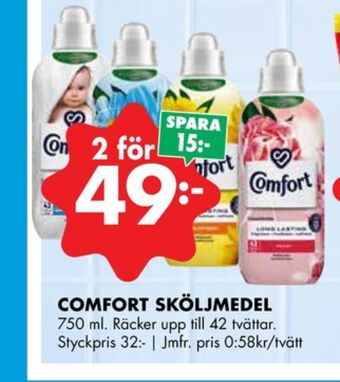 ÖoB Comfort sköljmedel erbjuda