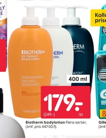 Rusta Biotherm bodylotion erbjuda