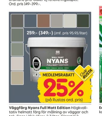 Rusta Nyansfärg målarfärg erbjuda