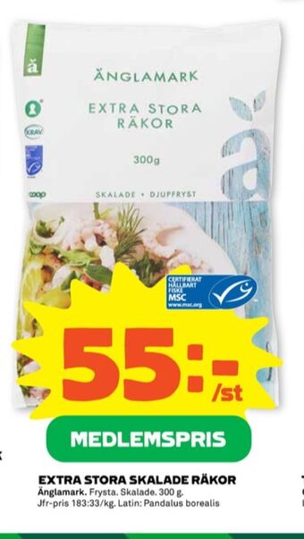 Stora Coop Änglamark räkor erbjuda