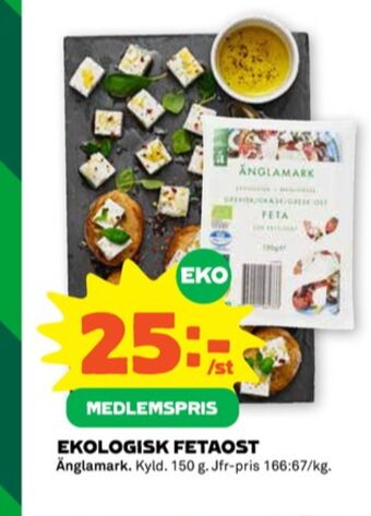 Stora Coop Änglamark fetaost erbjuda