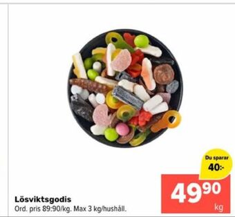 Coop Extra Castello lösviktsgodis erbjuda