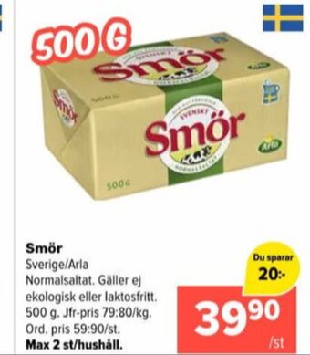 Coop Extra Svenskt smör erbjuda