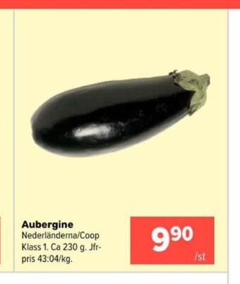 Coop Extra Coop aubergine erbjuda