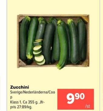 Coop Extra Coop zucchini erbjuda