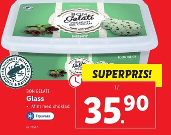 Lidl BON GELATI Glass erbjuda