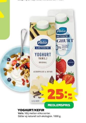 Stora Coop Valio yoghurt erbjuda