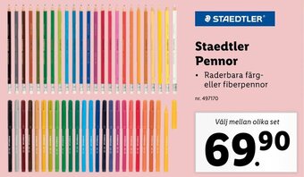 Lidl Staedtler Pennor erbjuda