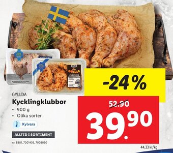 Lidl GYLLDA Kycklingklubbor erbjuda