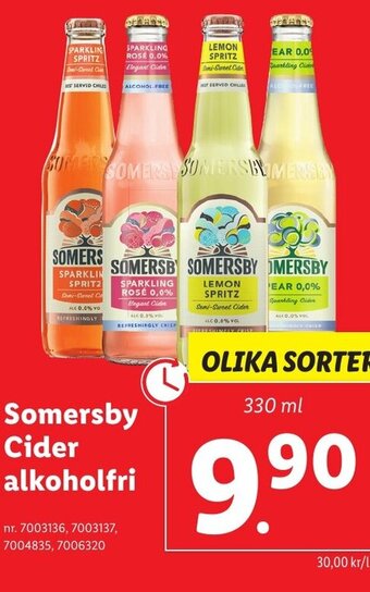 Lidl Somersby Cider alkoholfri erbjuda