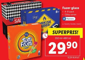 Lidl Fazer glass erbjuda