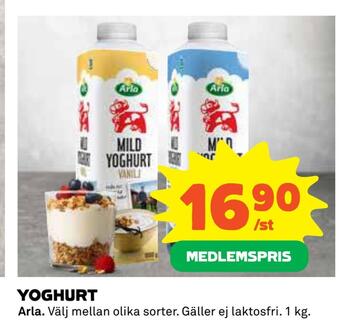 Coop Daglivs Yoghurt erbjuda