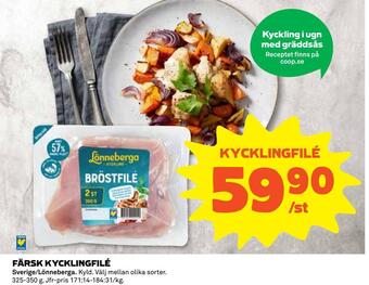 Coop Daglivs Färsk kycklingfilé erbjuda