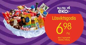 EKO Lösviktsgodis erbjuda