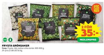 Frysta grönsaker