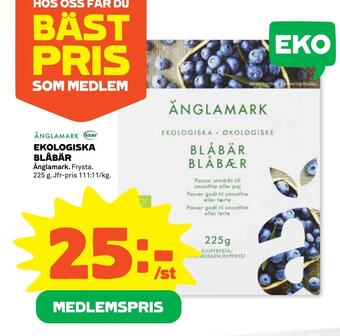 Coop Daglivs Ekologiska blåbär erbjuda