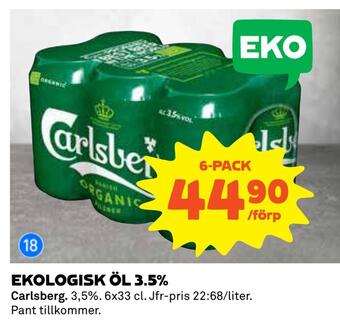 Coop Daglivs Ekologisk öl 3,5% erbjuda
